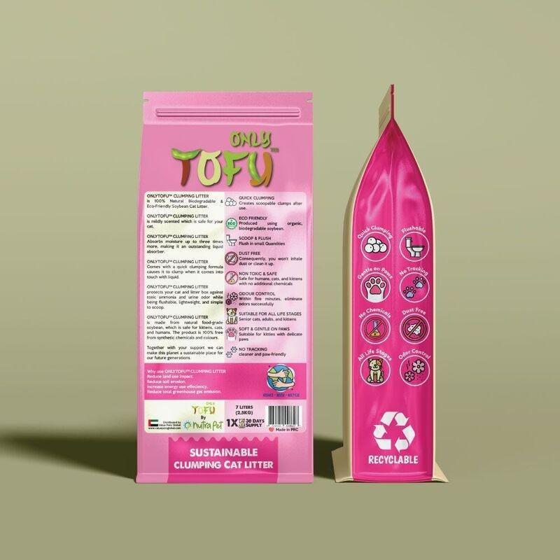 NutraPet Tofu Clumping Cat Litter Green Tea Sticks - 7 Liters, , large image number 3