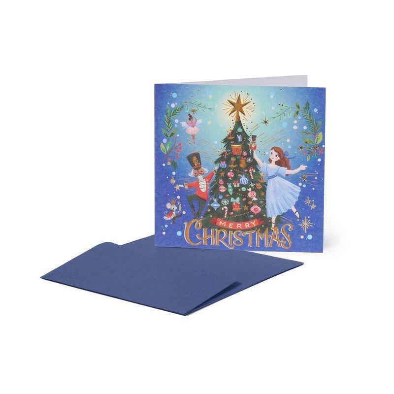 Legami Small Greeting Card (7 x 7cm) - Xmas Tree - Floating, , large image number 0