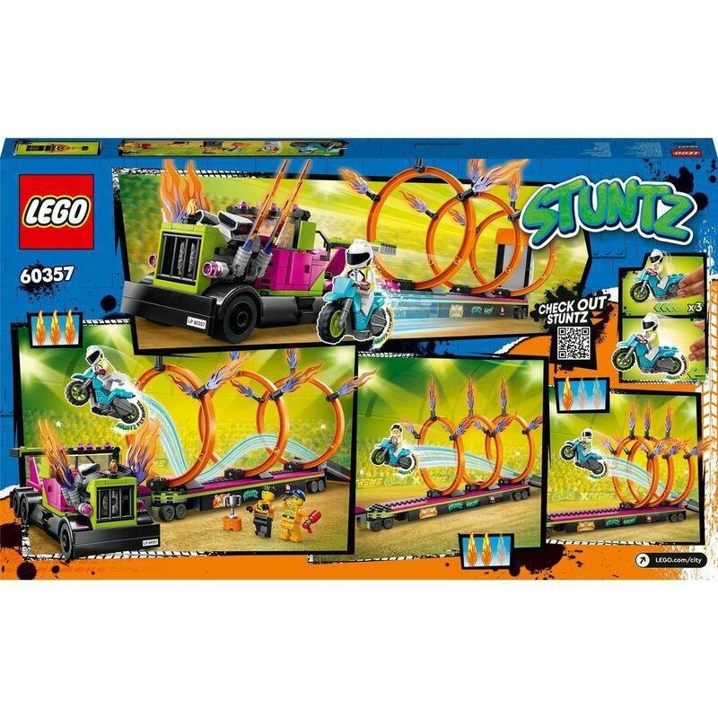 LEGO City Stunt Truck & Ring Of Fire Challenge 60357 (479 Pieces), , large image number 3