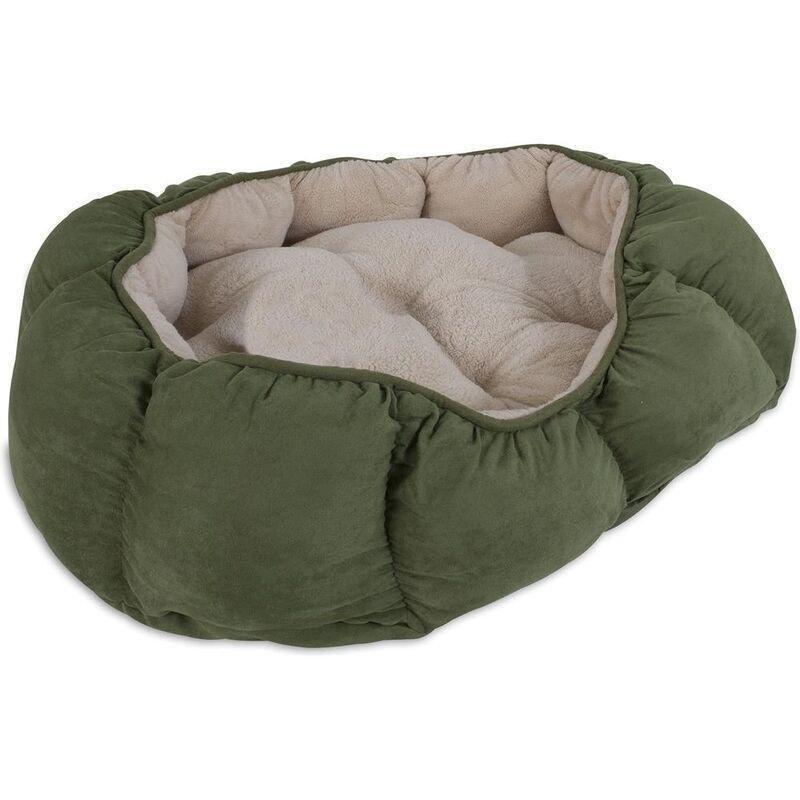 Aspen Pet 34 x 27 Overstuffed Oval Pet Lounger (Assorted - Includes 1), , medium