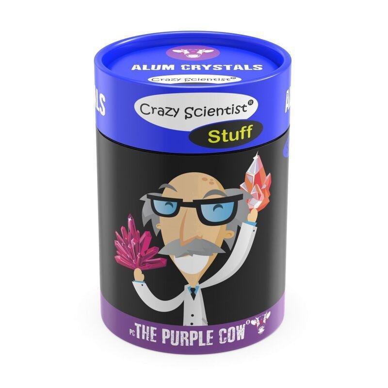The Purple Cow Crazy Scientist Stuff Alum Crystals Science STEM Kit, , large image number 0