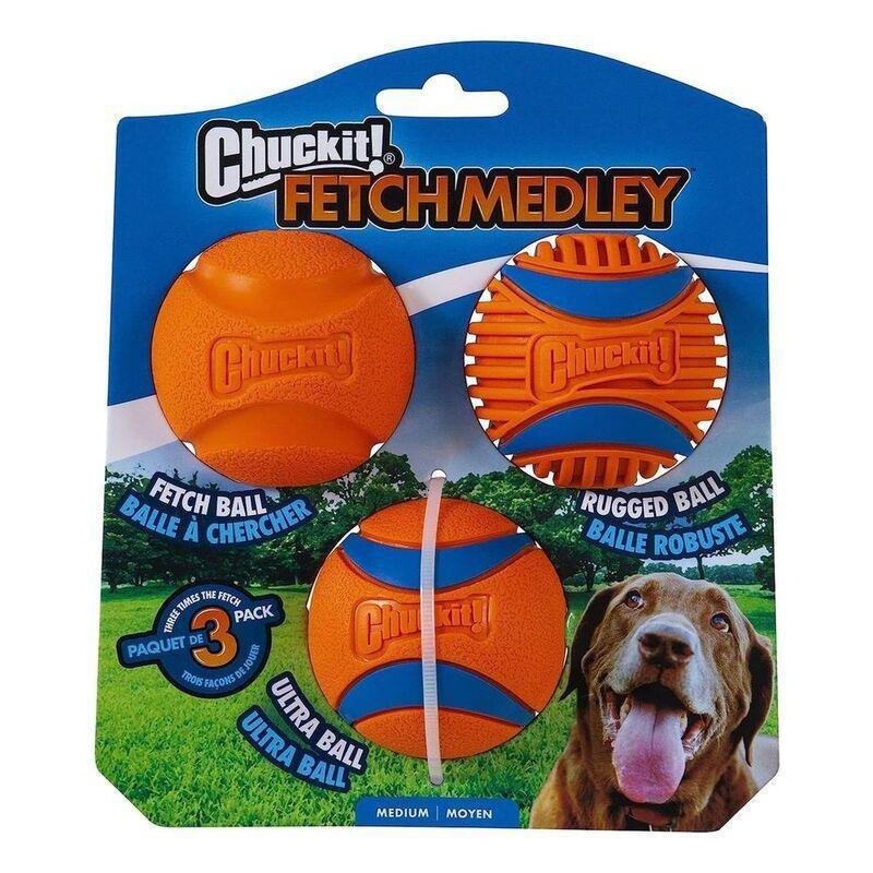 Chuckit! Dog Toy Fetch Medley Gen 3 - Medium (3 Pack), , large image number 0