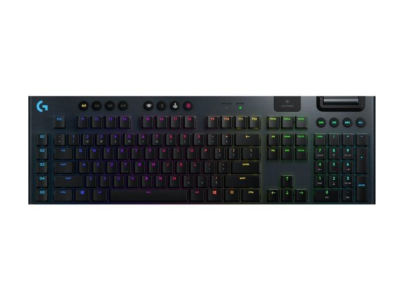 LOGITECH G - Logitech G G915 LIGHTSPEED RGB Mechanical Gaming Keyboard/Low Profile GL Tactile Key Switch/LIGHTSYNC RGB/Advanced LIGHTSPEED Wireless and Bluetoot...