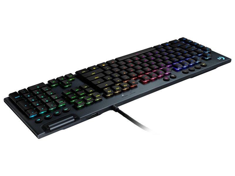 Logitech G G815 LIGHTSYNC RGB Mechanical Gaming Keyboard with Low Profile GL Tactile Key Switch/5 Programmable G-key/USB Passthrough/Dedicated Medi..., , large image number 1