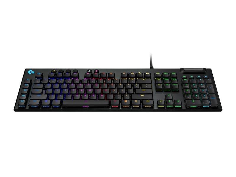 Logitech G G815 LIGHTSYNC RGB Mechanical Gaming Keyboard with Low Profile GL Tactile Key Switch/5 Programmable G-key/USB Passthrough/Dedicated Medi..., , large image number 4