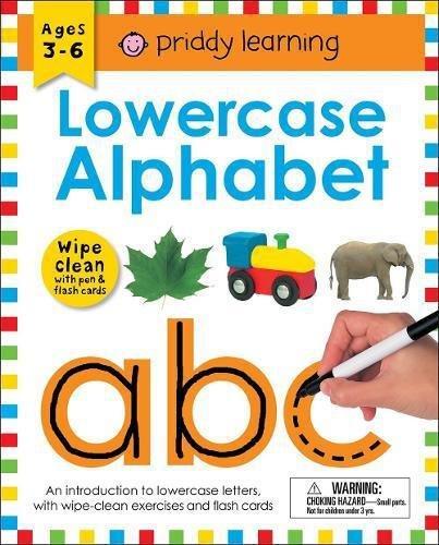 Wipe Clean Workbook: Lowercase Alphabet (Enclosed Spiral Binding): Ages 3-6 - With Pen & Flash Cards | Roger Priddy, , medium