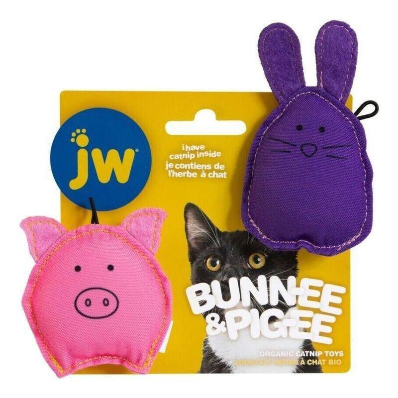 JW Cat Pig-Ee & Bunn-Ee Catnip Combo, , large image number 0