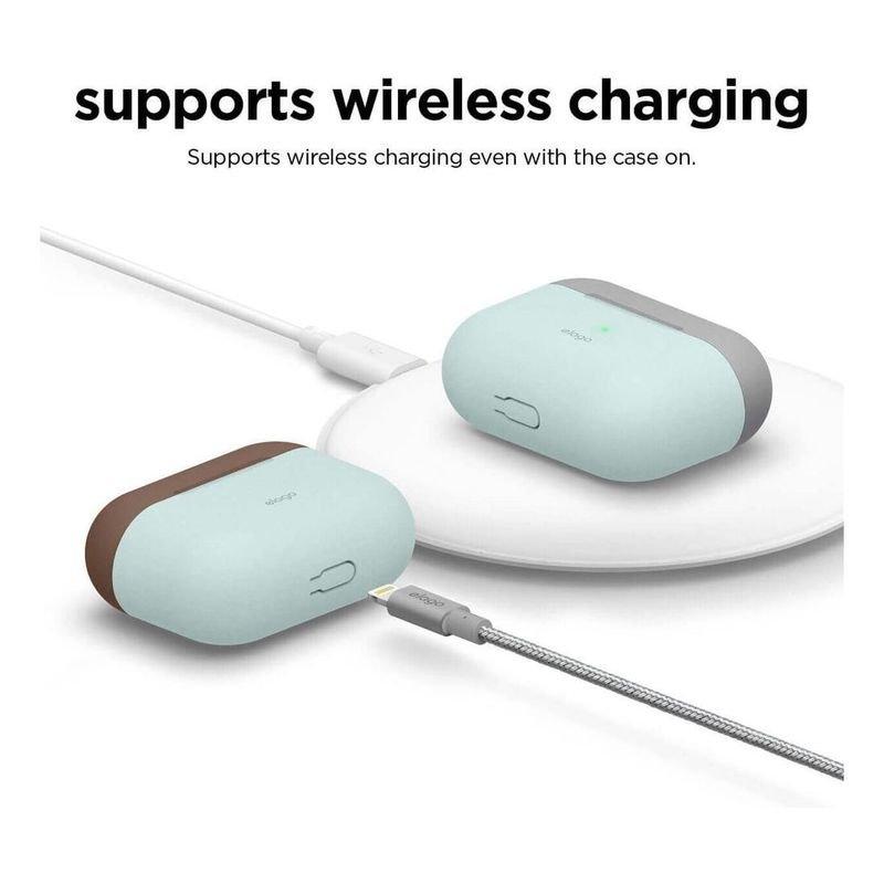 Elago Duo Case top Dark Brown/Medium Grey Bottom Mint for AirPods Pro, , large image number 1