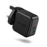 RAVPOWER - Ravpower 2 Port Pd Pioneer Wall Charger 18W Uk Black