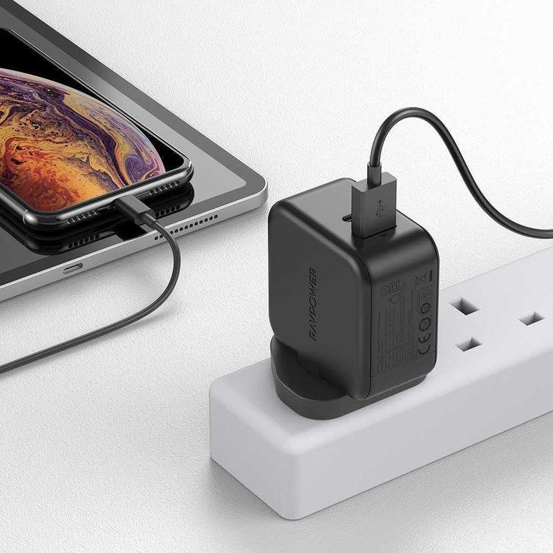Ravpower 2 Port Pd Pioneer Wall Charger 18W Uk Black, , large image number 3