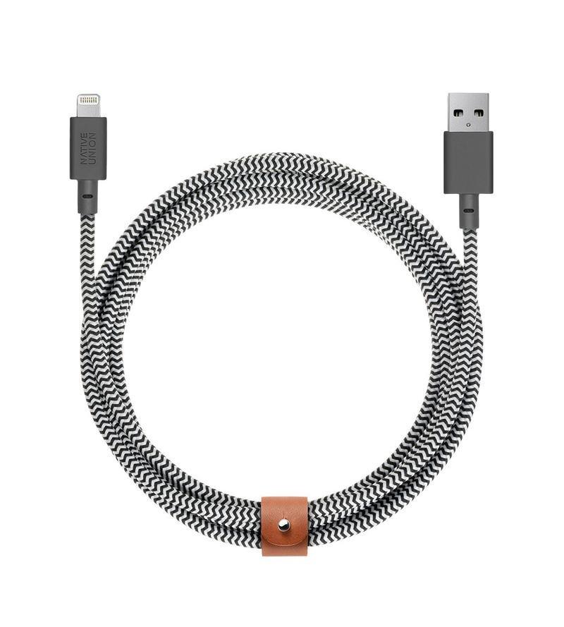 Native Union Belt Cable XL Zebra Lightning Cable 3m, , large image number 0