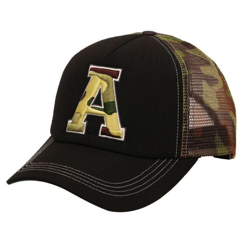 B180 Letter A Unisex Trucker Cap Camoufladge, , large image number 0
