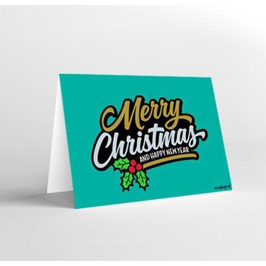 Mukagraf Merry Christmas and Happy New Year! Greeting Card (10.3 x 7.3cm), , large image number 0
