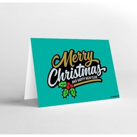 MUKAGRAF DESIGN STUDIO - Mukagraf Merry Christmas and Happy New Year! Greeting Card (10.3 x 7.3cm)