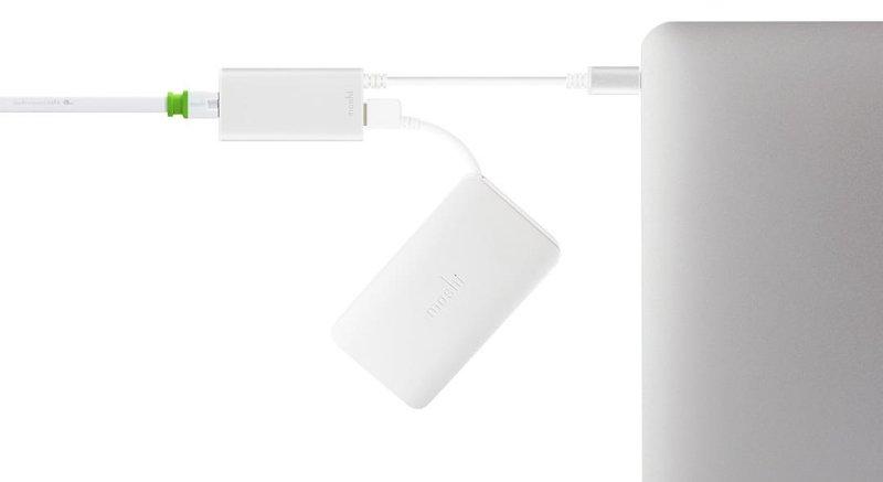 Moshi USB-C To Gigabit Ethernet Adapter Silver, , large image number 1