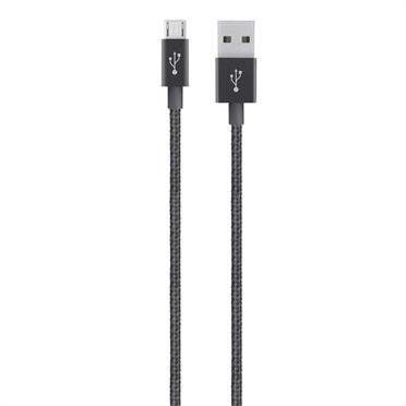 Belkin MIXIT Micro USB Cable 1.2m Metallic Black, , large image number 0