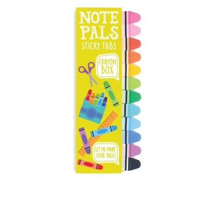 INTERNATIONAL ARRIVALS - International Arrivals Note Pals Sticky Tabs Crayon Box