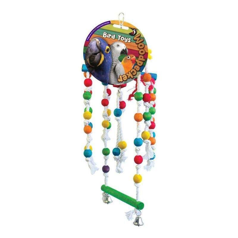 Nutrapet Woodpecker Bird Toy Lullaby With Bell 68 x 22 cm, , large image number 0