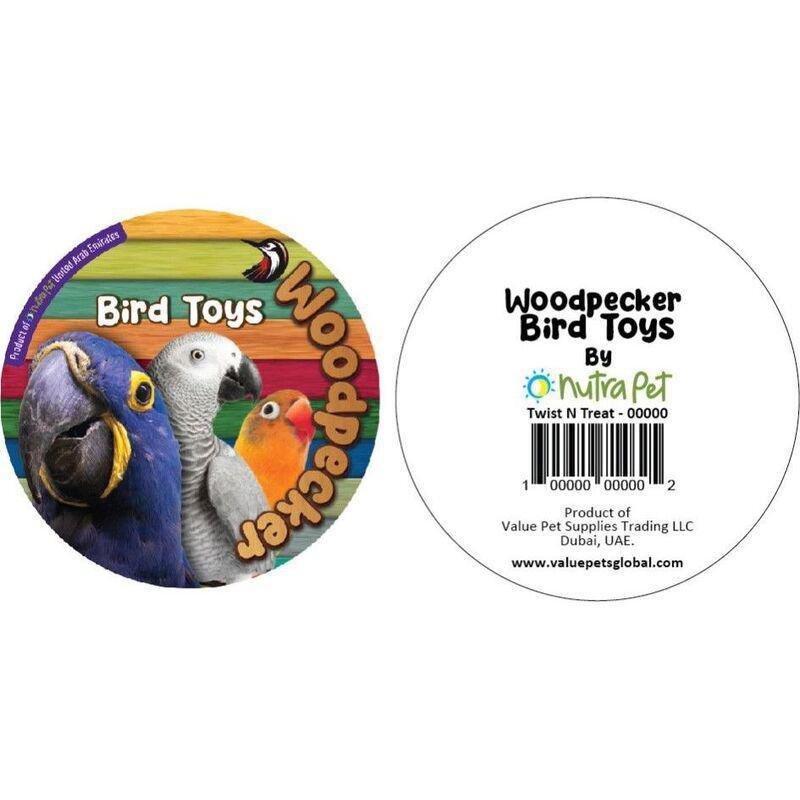 Nutrapet Woodpecker Bird Toy Thick Blocks 30 x 20 x 20 cm, , large image number 1