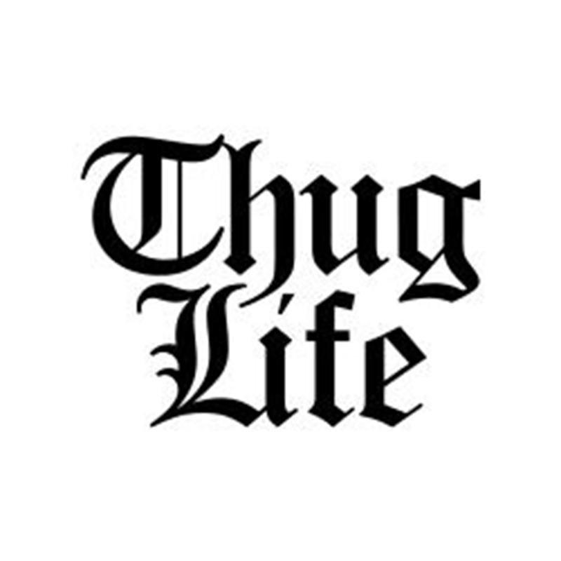 Three Monkeys Concepts Thug Life Sticker, , large image number 0
