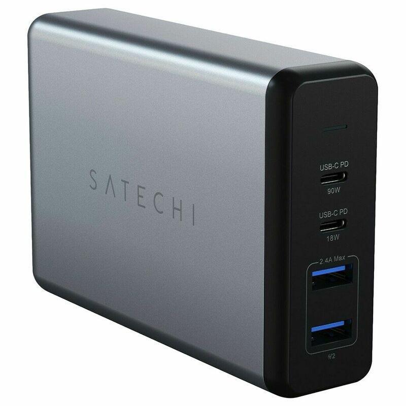 Satechi Desktop Charger 108W Pro Type-C Pd 2 USB-C/2 USB-A Space Gray, , large image number 0