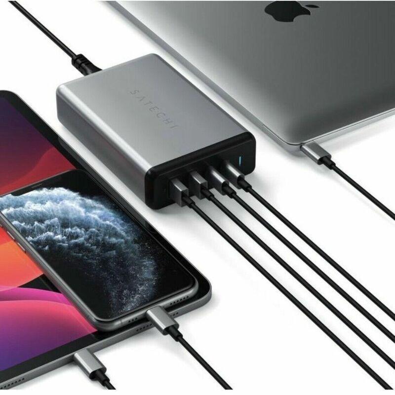 Satechi Desktop Charger 108W Pro Type-C Pd 2 USB-C/2 USB-A Space Gray, , large image number 1