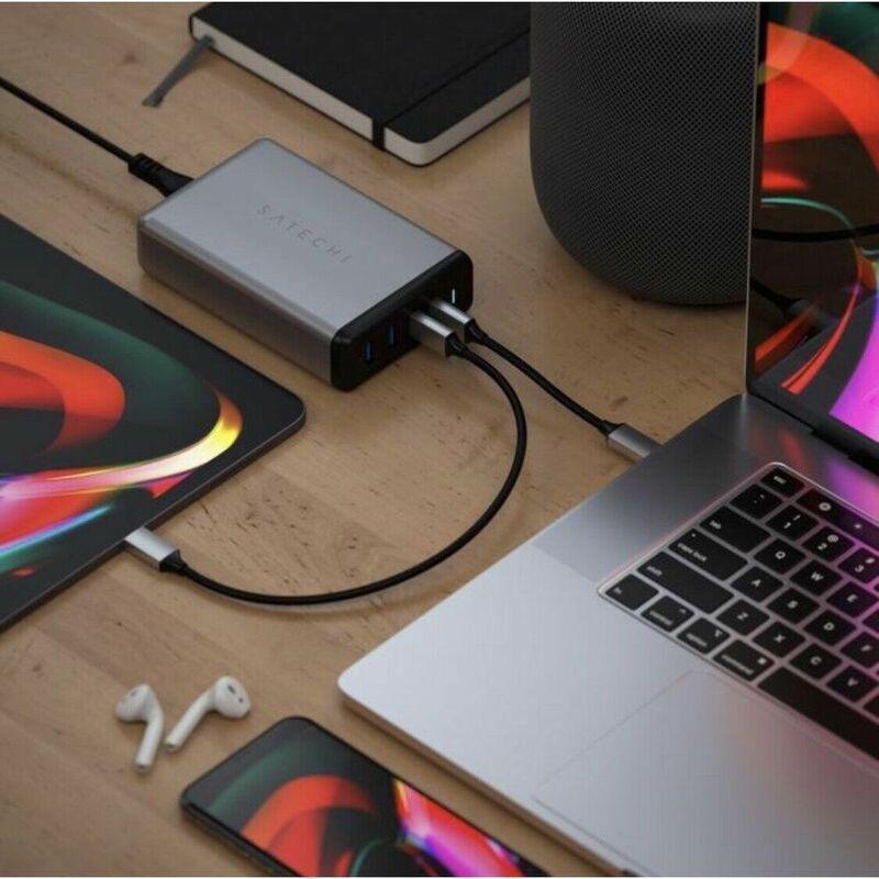 Satechi Desktop Charger 108W Pro Type-C Pd 2 USB-C/2 USB-A Space Gray, , large image number 2