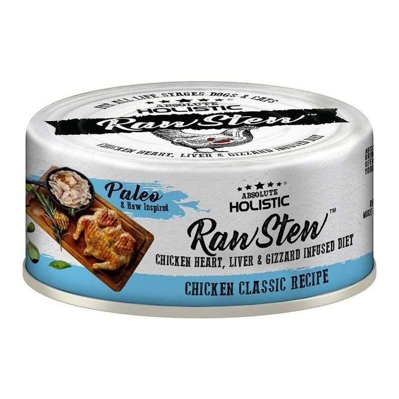 Absolute Holistic RawStew Cat Food - Chicken Classic Recipe 80g (12 Pack), , large image number 0