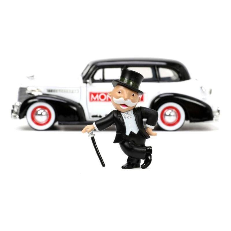 Jada Toys Monopoly Mr. Monopoly 1939 Chevrolet Master Deluxe With Figure 1.24 Diecast Model, , large image number 1