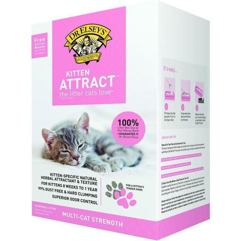 Dr. Elsey's Kitten Attract Cat Litter 9kg, , large image number 0