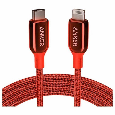 ANKER - Anker Powerline + III USB C To Lightning Cable 2M Red