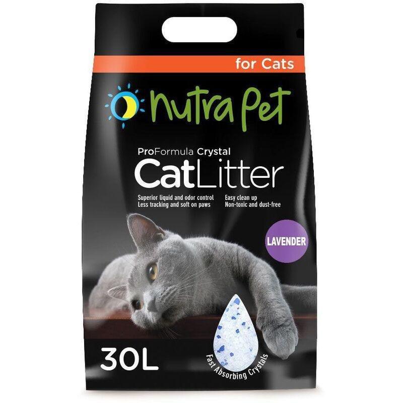 NutraPet Cat Litter Silica Gel 30L Lavender scent, , large image number 0