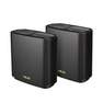ASUS - ASUS Zenwifi AX6600 Whole-Home Tri-Band Mesh Wifi 6 System Black (2.4 Ghz / 5 Ghz / 5 Ghz) (2 Pack)