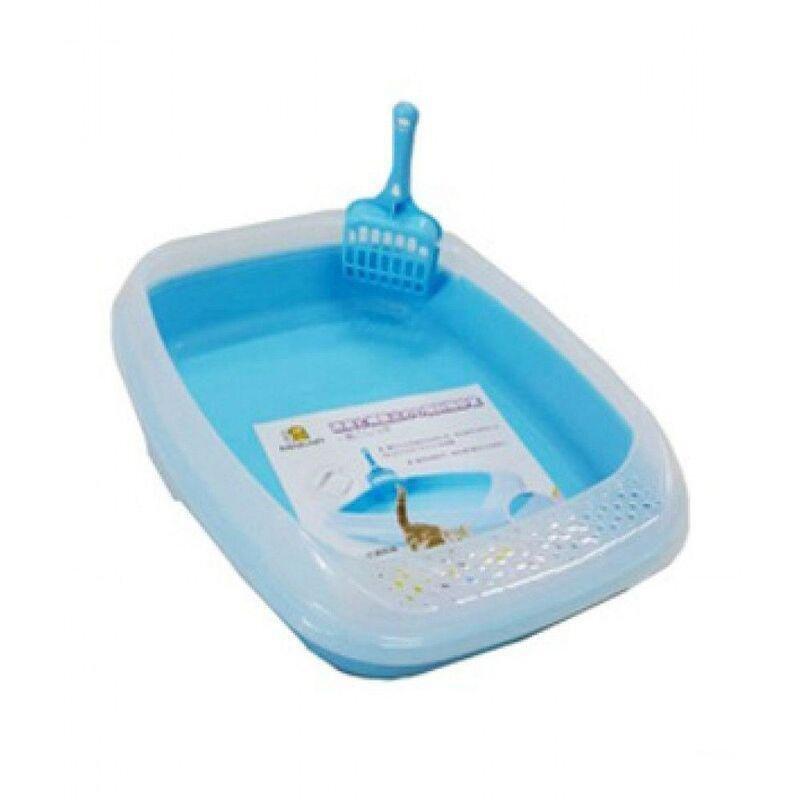 NutraPet Cat Toilet Little Cat Litter Box - Blue (46 x 36.6 x 11 cm), , large image number 0