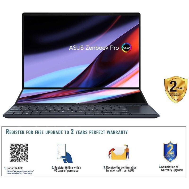 ASUS Zenbook Pro Duo 14 UX8402VV-OLEDI9TB Laptop intel Core I9-13900H/32GB RAM/1TB SSD/NVIDIA GeForce RTX 4060 8GB/14.5-inch WQXGA+ (2880X1800)/Win..., , large image number 1