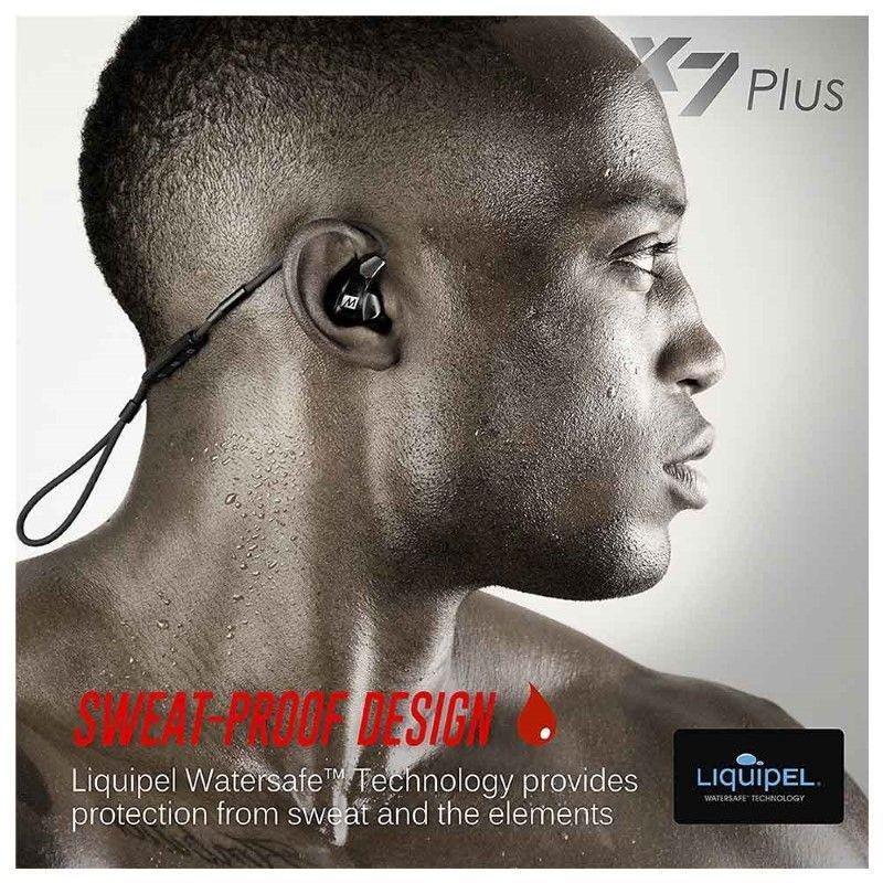 Mee Audio X7 Plus Stereo Bluetooth Wireless Sports In-Ear HD Headphones with Memory Wire and Headset, , large image number 3