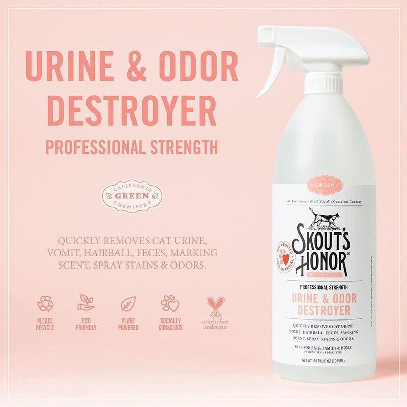 Skouts Honor Professional Strength Cat Urine & Odor Destroyer 1035 ml, , large image number 2