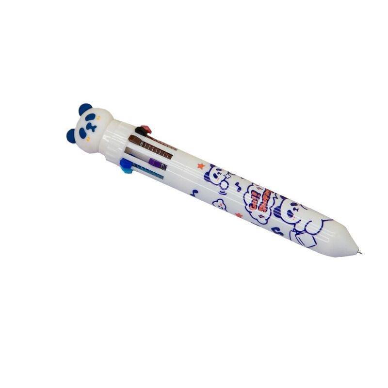 Languo Panda Shape 10-Color Ball Point Pen 0.55 mm, , large image number 0