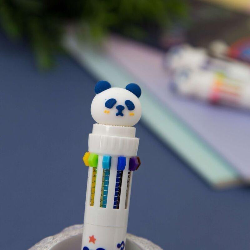 Languo Panda Shape 10-Color Ball Point Pen 0.55 mm, , large image number 1