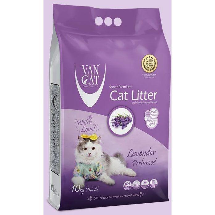 Van Cat White Bentonite Perfumed Clumping Cat Litter - Lavender 5 Kg, , large image number 0