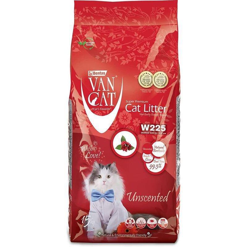 Van Cat White Bentonite Clumping Cat Litter - Natural 15 Kg, , large image number 0