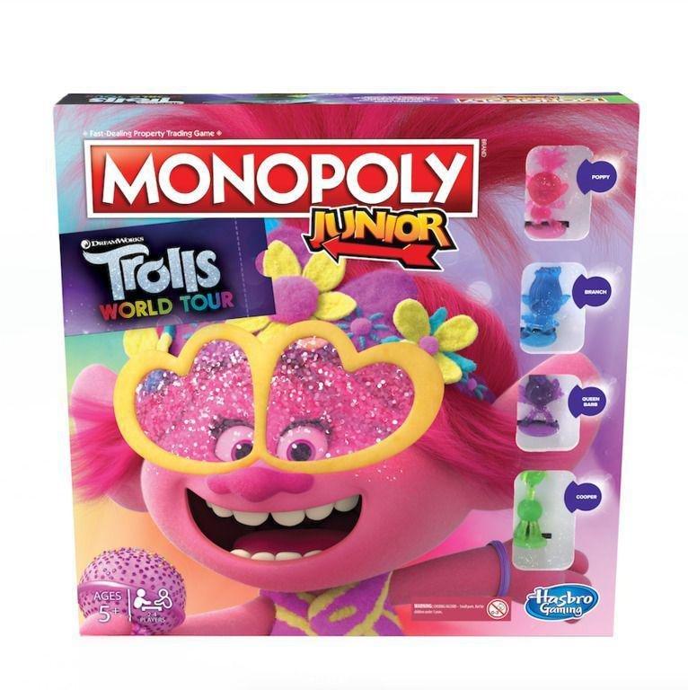Hasbro Monopoly Jr.Trolls World Tour, , large image number 0