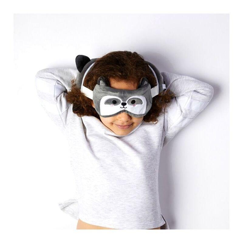 Puckator Raccoon Travel Pillow & Eye Mask, , large image number 2