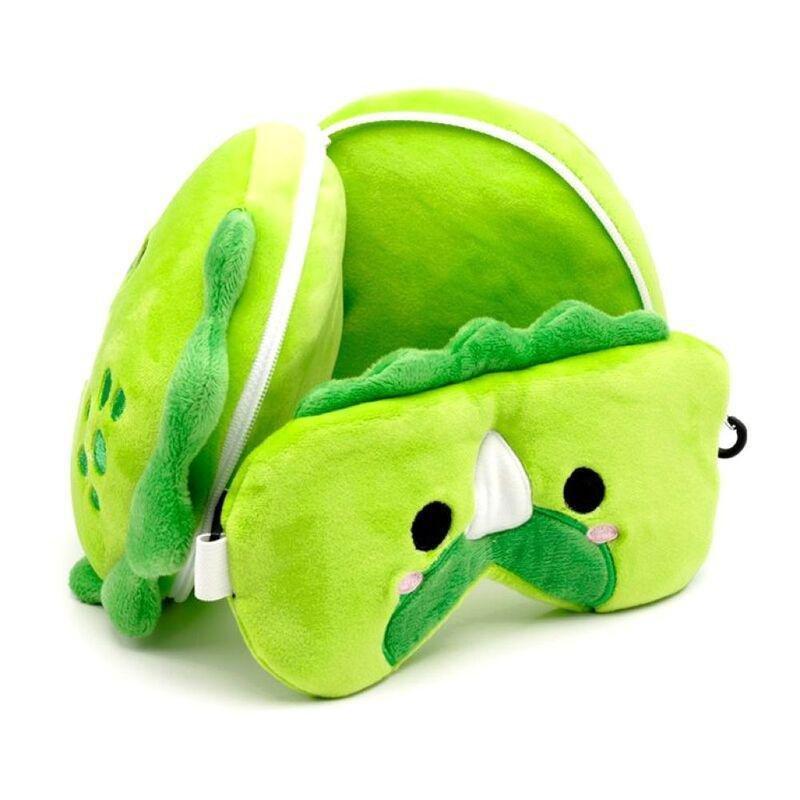 Puckator Dinosaur Travel Pillow & Eye Mask, , large image number 1