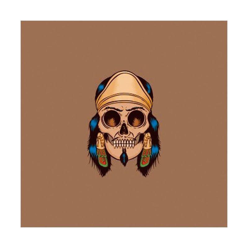 Three Monkeys Concepts Brown Skull Sticker, , medium