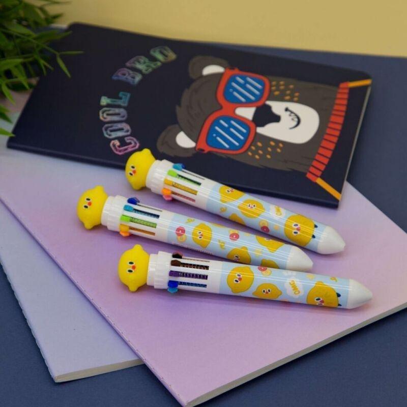 Languo Lemon Shape 10-Color Ball Point Pen 0.55 mm, , large image number 1