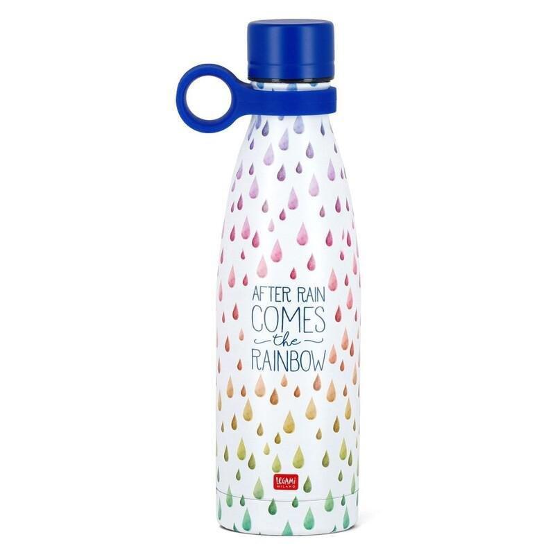 Legami Vacuum Insulated Water Bottle - Hot & Cold 500 ml - After Rain, , medium