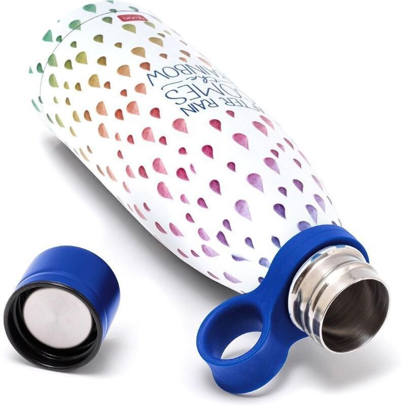 Legami Vacuum Insulated Water Bottle - Hot & Cold 500 ml - After Rain, , medium