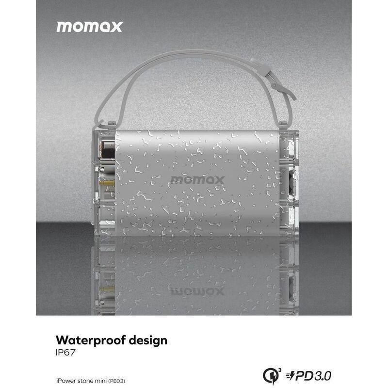 Momax iPower Stone Mini 100W Portable Power Station - Grey, , large image number 3