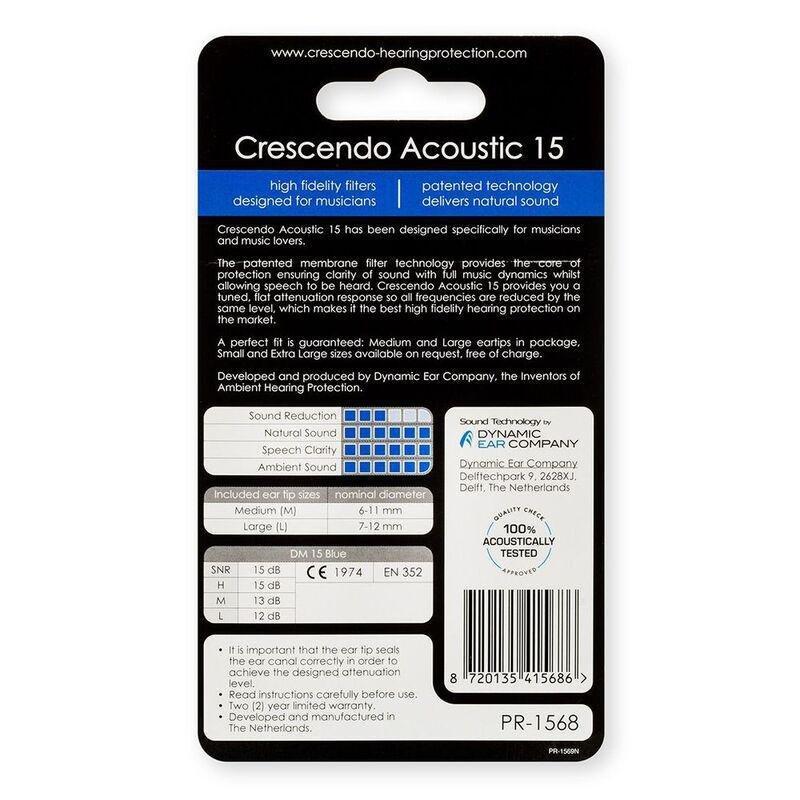 Crescendo PRO Acoustic 15 Hearing Protection Reusable Earplugs, , large image number 3